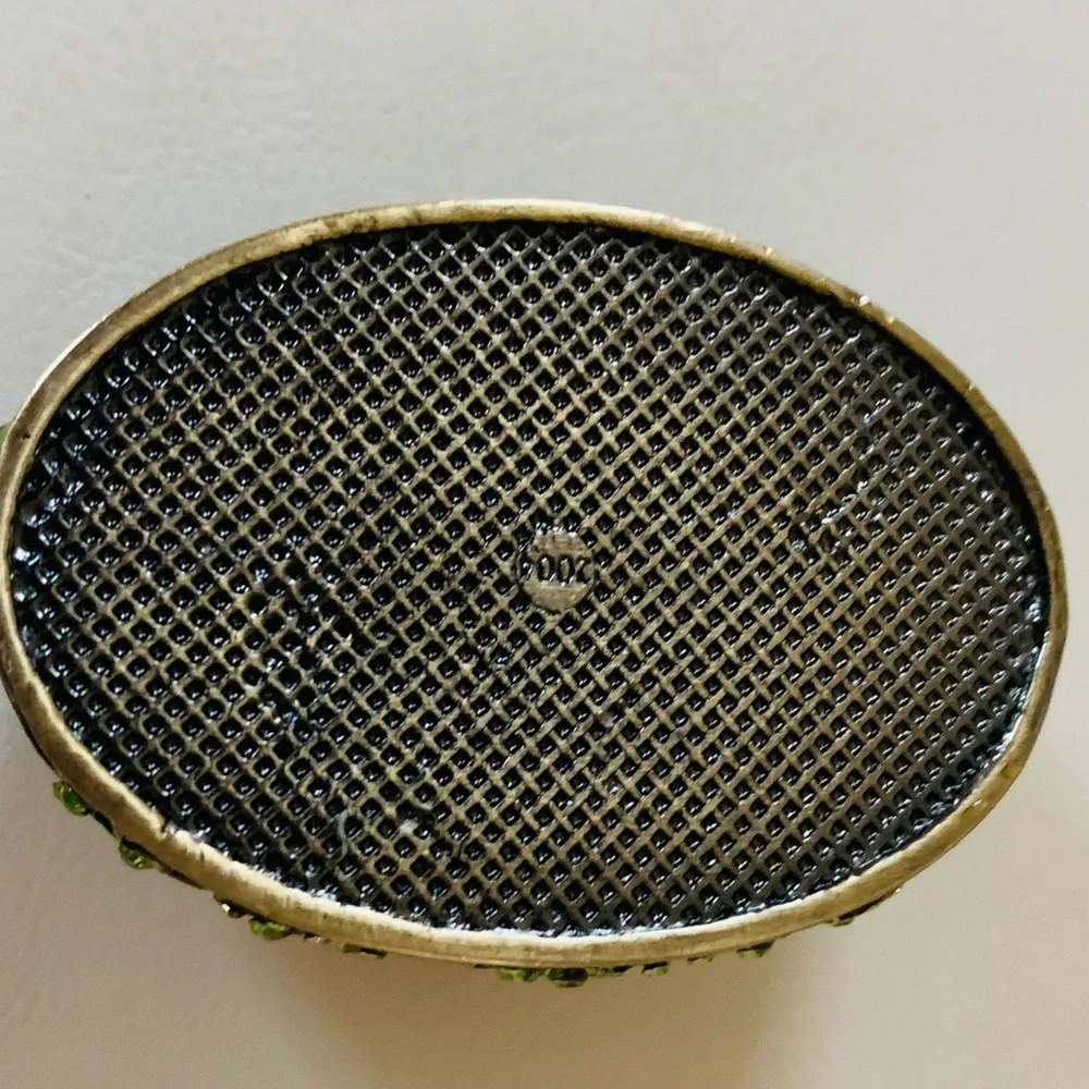 Metal jewelry box with Rhinestones